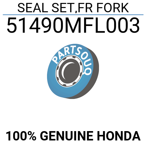 OEM Honda Front Fork Seal Set 51490-MFL-003