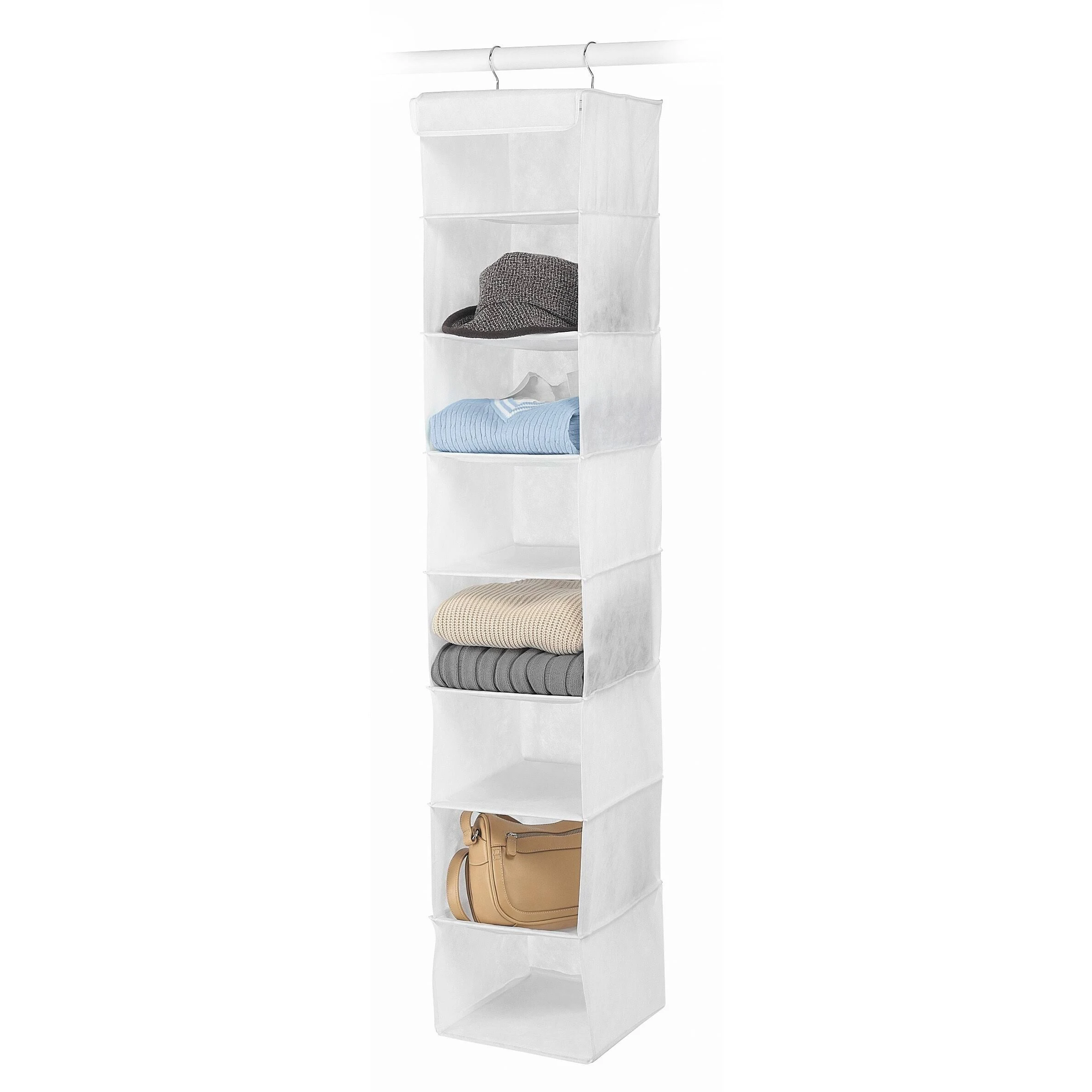 Whitmor 8 Section Accessory Shelves White