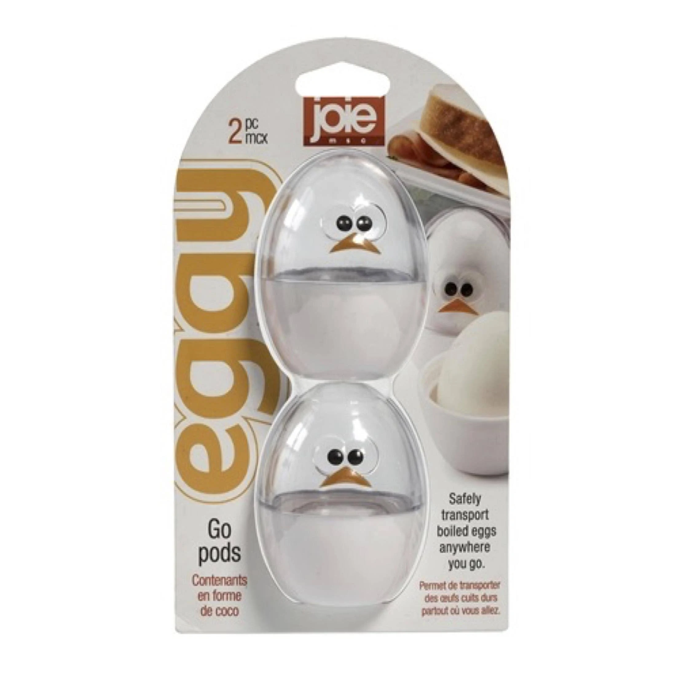 Joie MSC International Eggy Go Pods, Set of 2, One Size, White