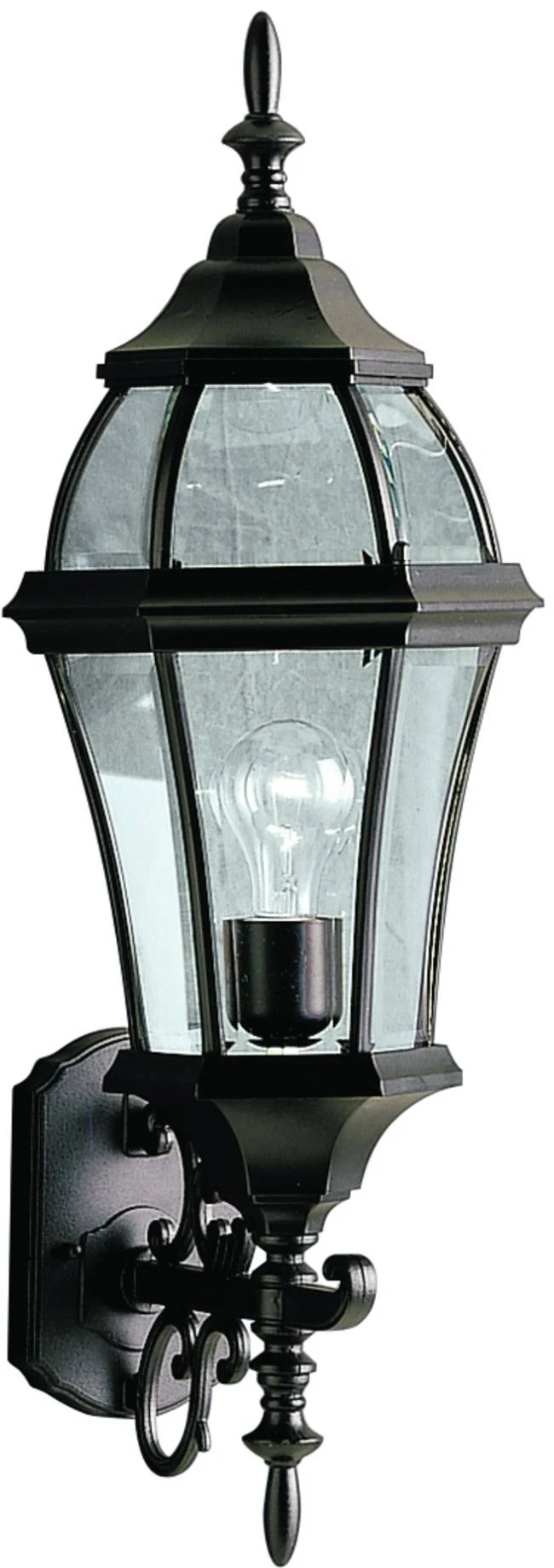 Kichler 9791BK Townhouse Outdoor Wall 1-Light, Black 7.5-Inch