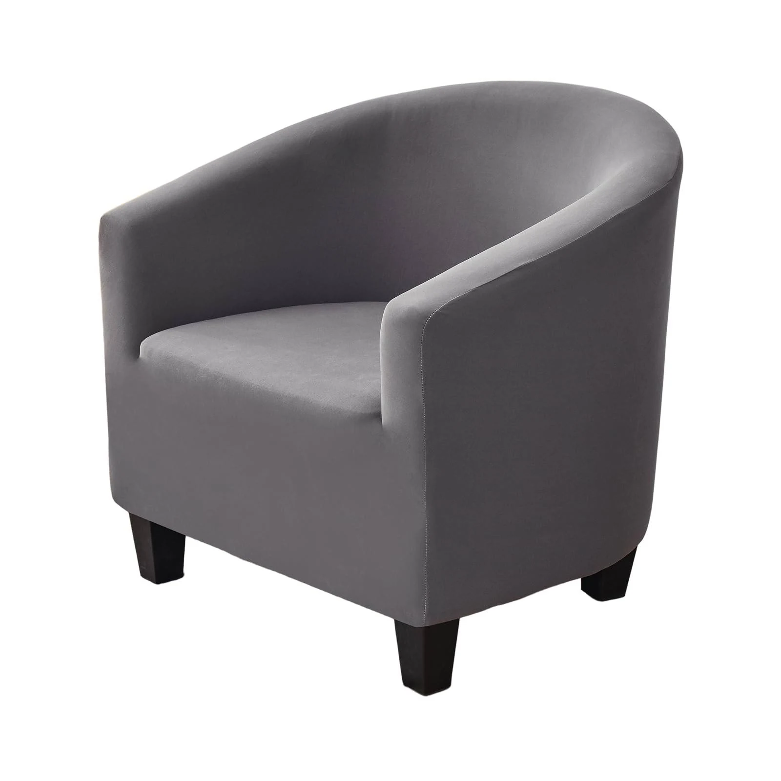 NILUOH Club Chair Slipcover Tub Chair Cover Stretch Armchair Covers Sofa Cover Furniture Protector for Living Room (Dark Gray)