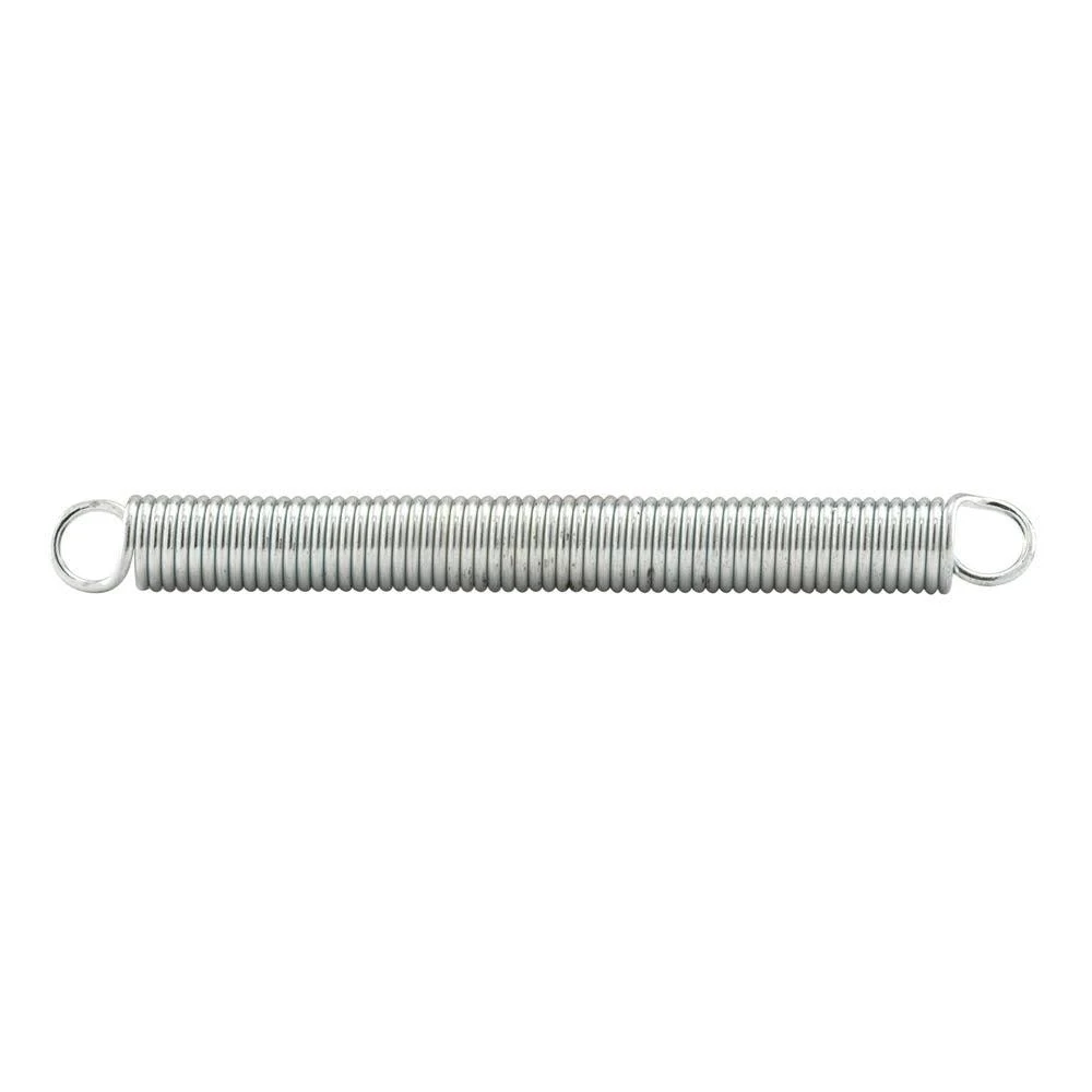 Prime-Line SP 9663 Extension Spring, Spring Steel Construction, Nickel-Plated Finish, 0.035 GA x 1/4 In. x 2-1/2 In., Closed Single Loop (2 Pack)