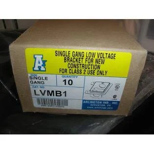 ARLINGTON LVMB1 Low Voltage Bracket. Single Gang. New Work. Box of Ten (10).