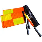 RefStuff Soccer Football Referee PRO Flags (Pair) Assistant Referee Linesman Flags NEW and IMPROVED and RE-INFORCED STRENGTHENED