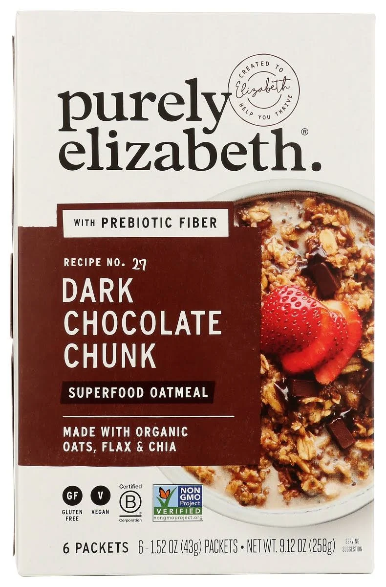 Purely Elizabeth Dark Chocolate Chunk Oatmeal