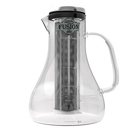 Cold Brew Coffee Pitcher System | Glass Carafe &amp; Stainless Steel Filter