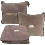 Blue Hills Corp BlueHills Premium Soft Travel Blanket Pillow Airplane - Taupe