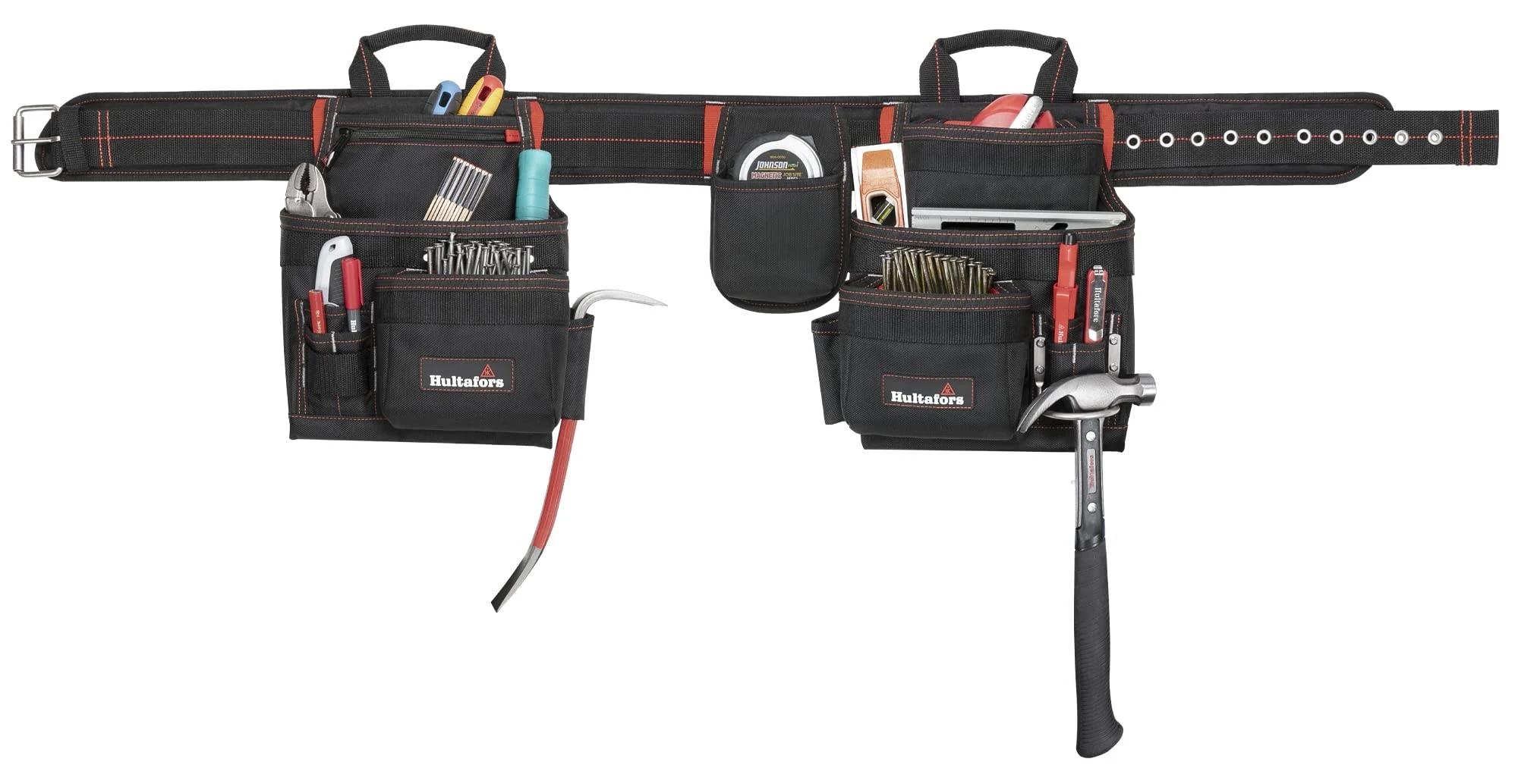  Work Gear HT5640 Deluxe Carpenter&#039;s Combo Apron, Heavy Duty Ballistic 