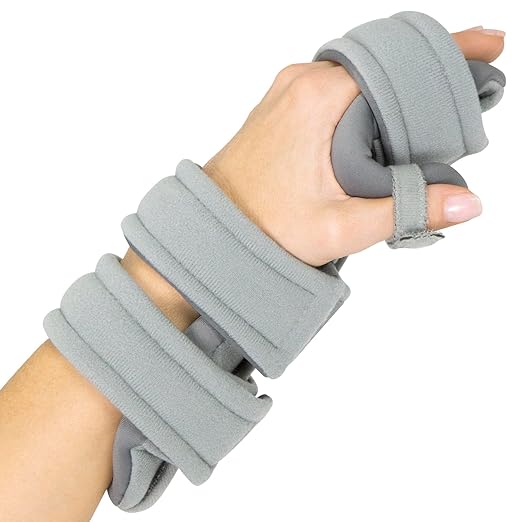 Vive Resting Hand Splint (Right) - Night Immobilizer Wrist Finger Brace - Thumb Stabilizer Wrap - for Arthritis, Tendonitis, Carpal Tunnel Pain - Functional Support for Sprains Fractures (X-Small)