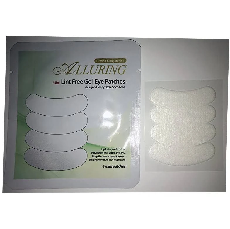 Alluring Mini Under Gel Eye Pads Lint Free for Eyelash Extensions (QTY:100 pairs (50 pouches))