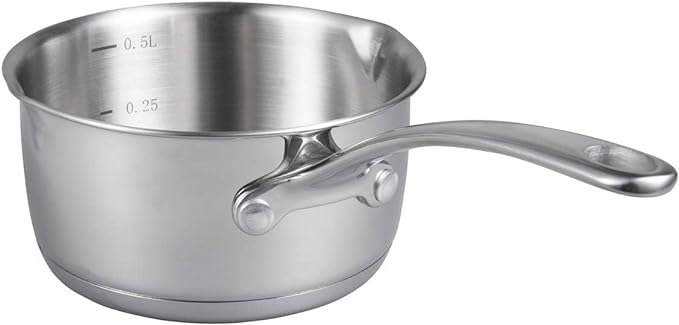 IMEEA Heavy Duty 18/10 Tri-Ply Stainless Steel Butter Warmer Pan