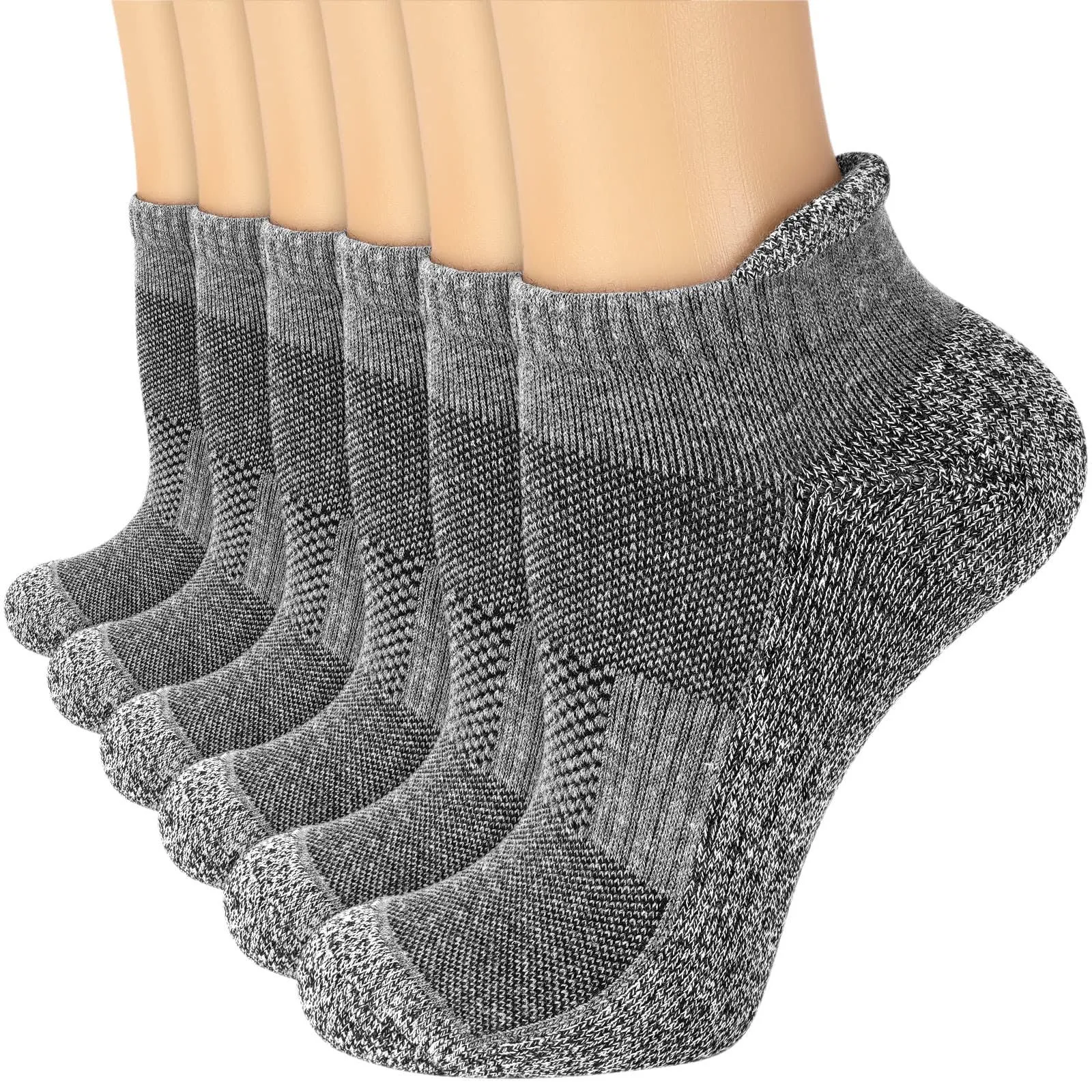 Sooverki Copper Plantar Fasciitis Running Compression Socks (6 Pairs)