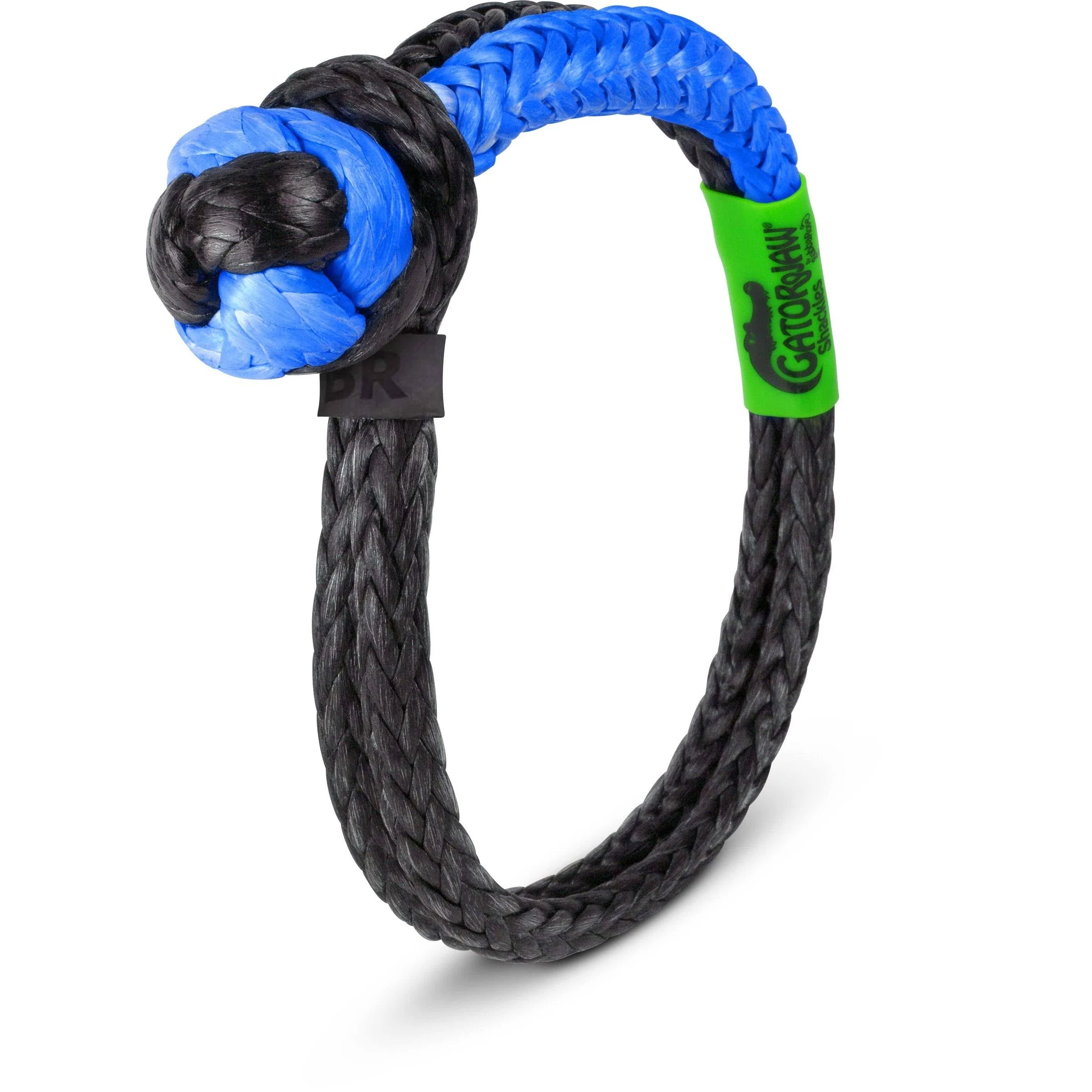 Bubba Rope 176746NGBB-L Heavy Duty 3/8" Synthetic Shackle NexGen PRO Gator Jaw Breaking Strength of 47,000 lb with HMPE in Blue and Black, Accessory Ideal for Recovery and Towing Stuck Vehicle