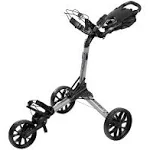 Bag Boy Nitron Auto-Open Push Cart Battleship Gray Lime