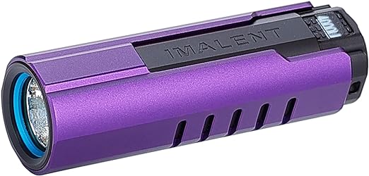 IMALENT LD70 Pocket EDC Flashlight, 4000 Lumens Compact Bright Powerful Flashlights with CREE XHP70.2 LED, Rechargeable Handheld Torch for Camping and Hiking (Purple)
