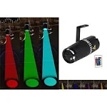 LED pinspot Stage Light- SENLAN 9W RGB 3-in-1 Beam Light by IR Remote Controller