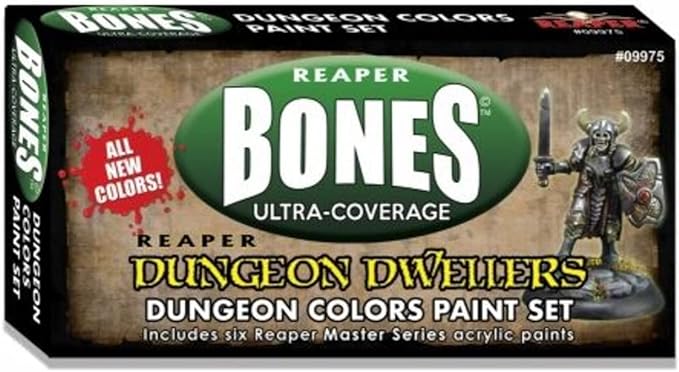 REAPER Mini Dungeon Dwellers Colors Set (6) 09975 Master Series Acrylic Paint