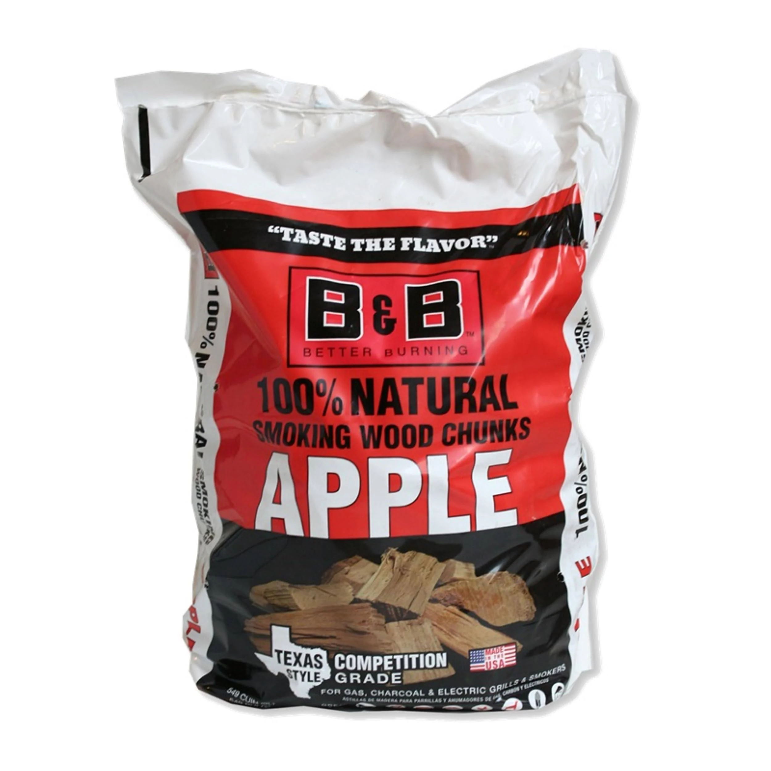 B&B Charcoal All Natural Apple Wood Smoking Chunks 549 cu