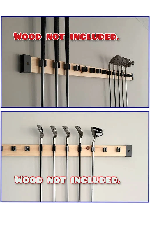 [JINTECH] Golf Club organize holder, Wall display, Wall hanger, rack, mount [15 holder set] (Grip up - 15mm - 15set)