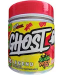 GHOST Legend V2 Pre-Workout Energy Powder, Sour Patch Kids Redberry - 25 Servings - Caffeine, L-Citrulline, & Beta Alanine Blend for Energy Focus & Pumps - Free of Soy, Sugar & Gluten, Vegan