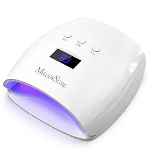 Melodysusie UV Nail Lamp, Plus30T UV Light for Gel Nails True 54W Professional Led Nail Dryer with 3 Timer, Smart Sensor, LCD Display, Detachable Tray Fast Curing Nail Art Tools Manicure Accessories