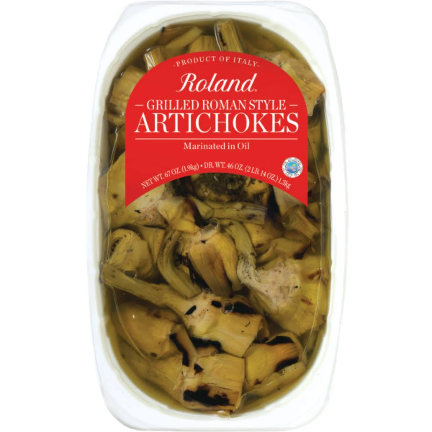 Roland Artichokes, Grilled Roman Style, with Stalks - 67 oz