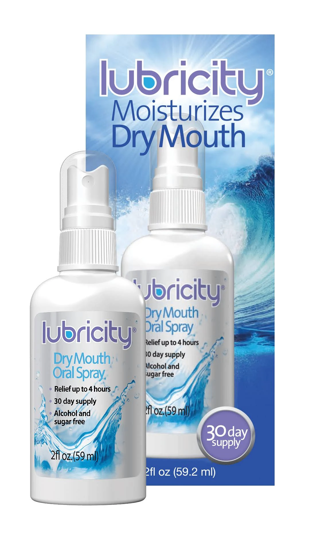 Lubricity Dry Mouth Oral Spray - 2 fl oz