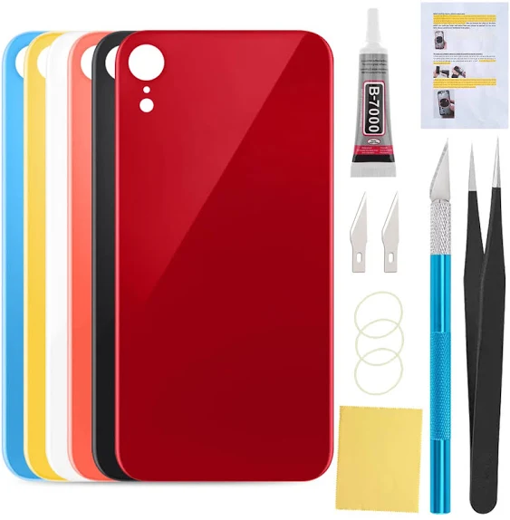 Back Glass Cover Replacement Compatible with iPhone XR 6.1 Inches All Carriers