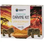 STUDIOSTONE CREATIVE DIY Arts &amp; Crafts Carving Kit Kids Adults Lion Sculpture Soapstone