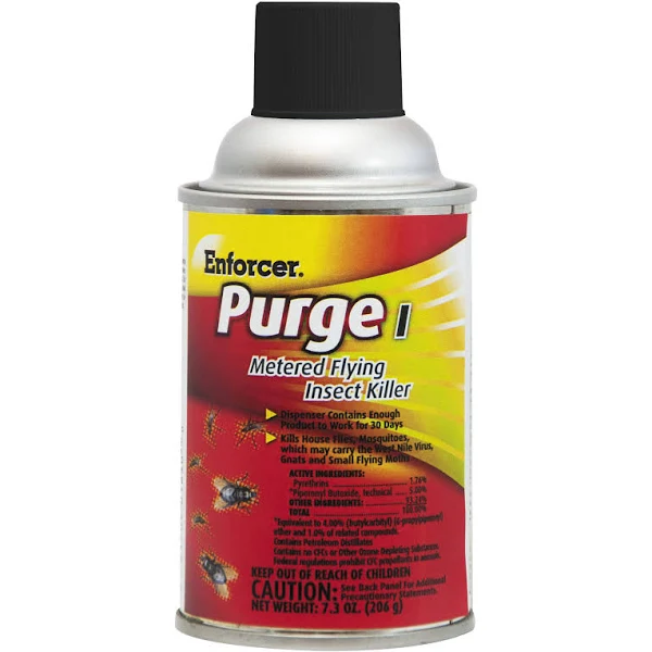 Enforcer Purge I Metered Flying Insect Killer 7.3 oz Aerosol Unscented 12-carton