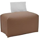 Tissue Box Cover Rectangular Modern Decorative Pu Leather Tissue Box Case Organi