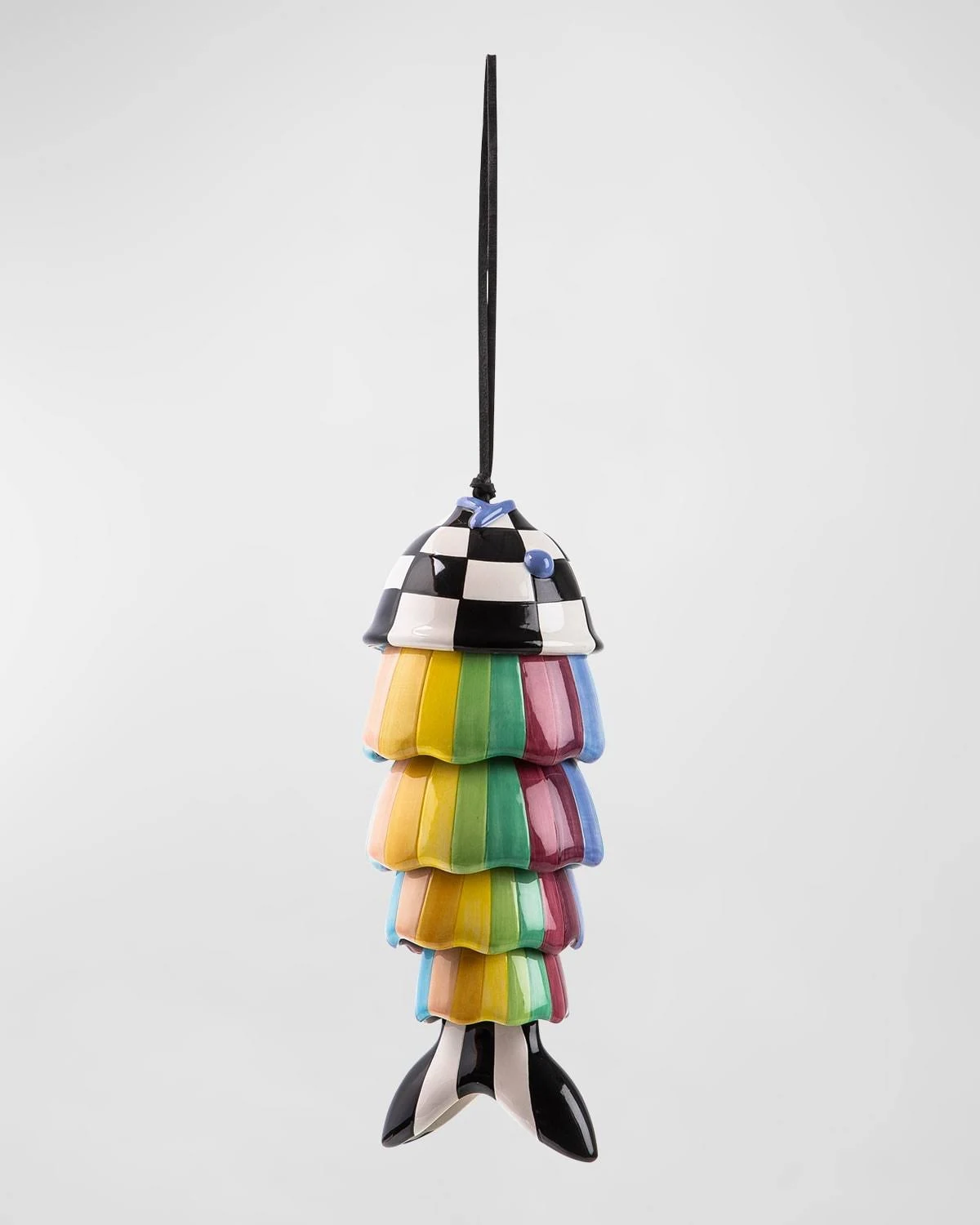 Rainbow Fish Wind Chime In Multi