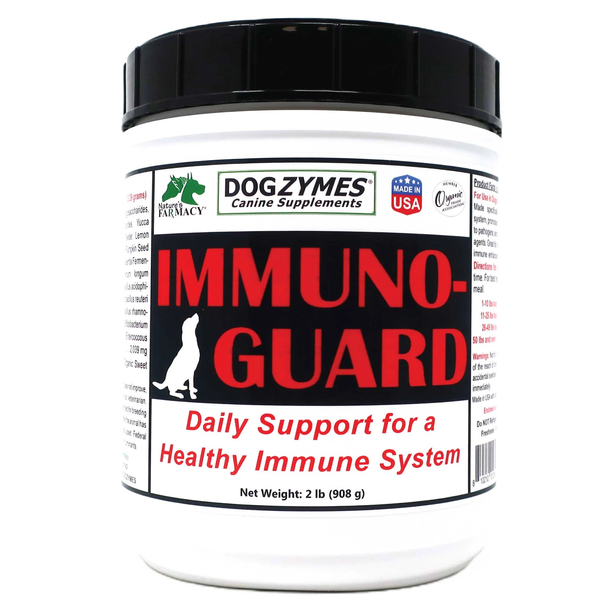 Dogzymes Immuno Guard Immunity Support with Live Beneficial Probiotics and Enzymes (8 Ounce)