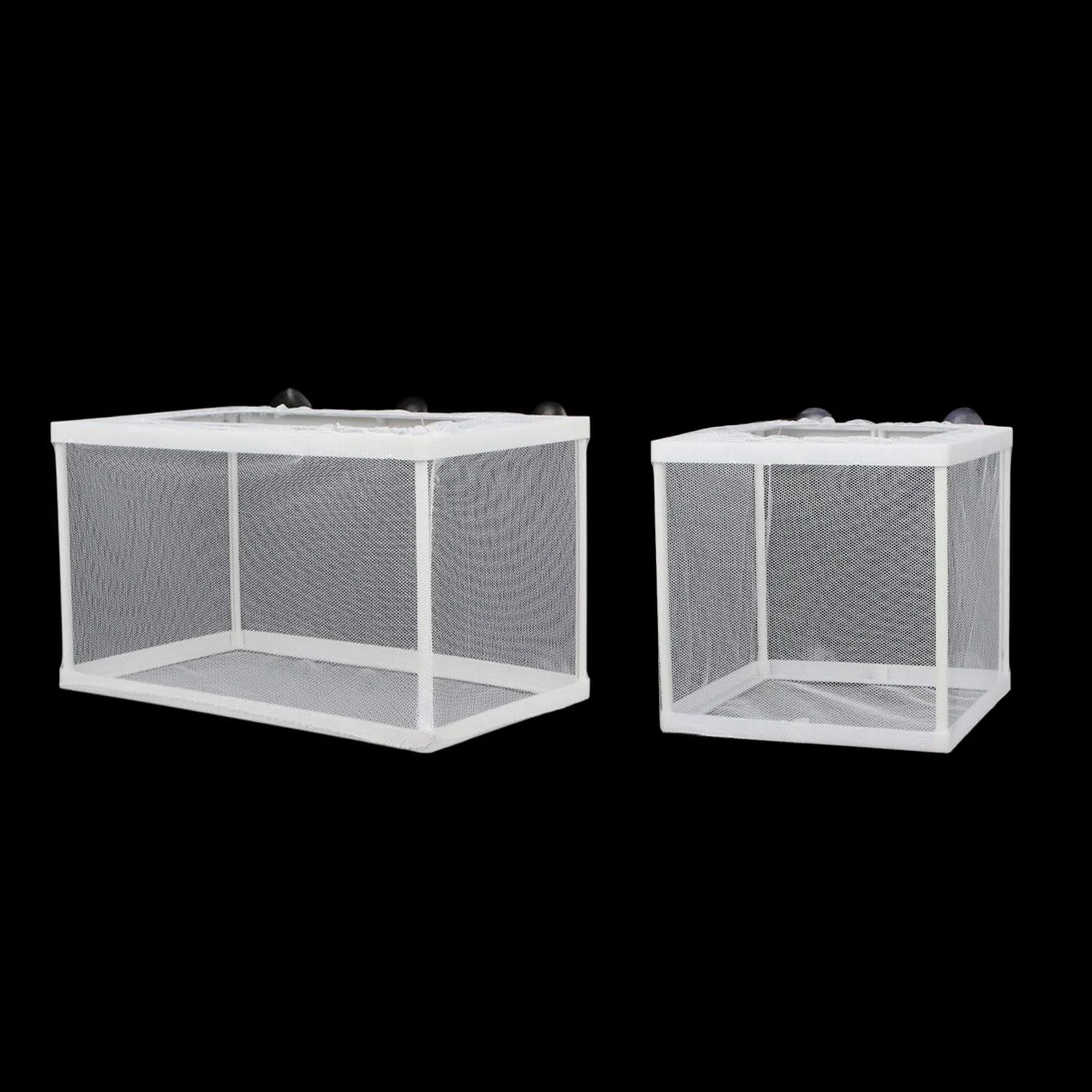 2 Pack Aquarium Fish Breeder Box Large Mesh Box Fry Nursery Net Box Baby Fish Separator Hatchery Fish Tank Divider for Baby Fishes Shrimp Guppy Clownfish Aggressive Fish