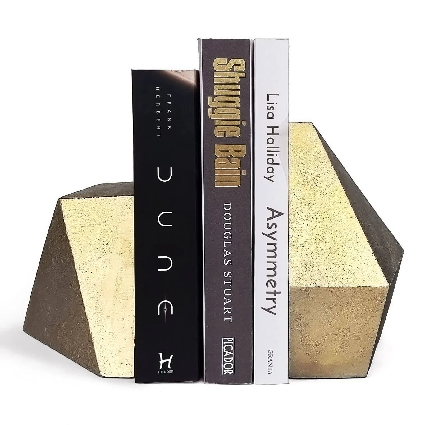 Decorative Gold Cast Iron Bookends, Home Decorative Bookends for Heavy Books,...