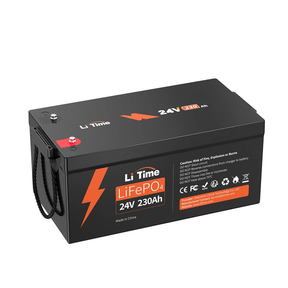 Litime 24V 230Ah LiFePO4 Lithium Battery 200A BMS 5888Wh for Solar Off-grid Life