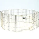 Midwest Gold Zinc Pet Exercise Pen 8 panels Gold 24&#034; x 24&#034;