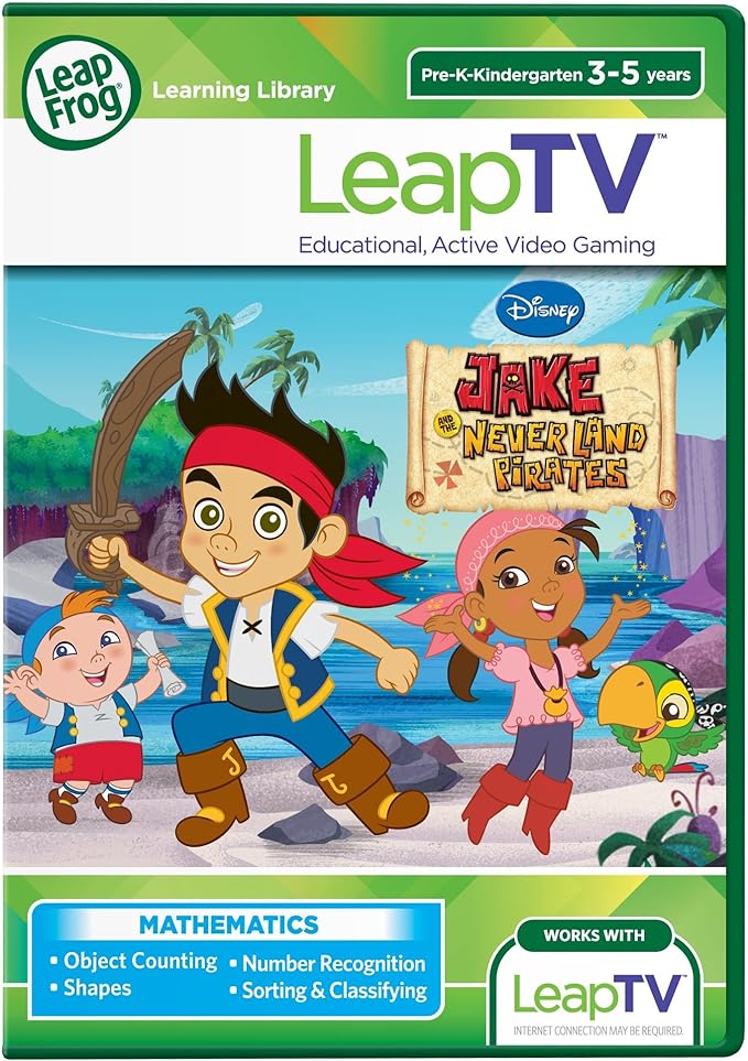 LeapFrog LeapTV Disney Jake and The Never Land Pirates Educational, Active Video Game