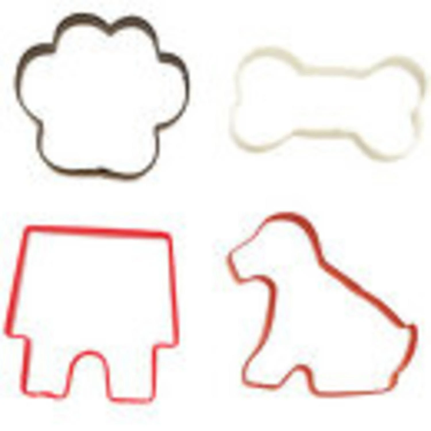 Wilton Metal Cookie Cutter Set, Pet Theme, 4-Pack