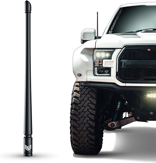 RONIN FACTORY Truck Antenna for Ford F150 Short Antenna Ford F150 Accessories F250 F350 Super Duty Dodge RAM 1500 Raptor Accesorios Bronco Accessories Short f150 Antenna Replacement (12 Inch)
