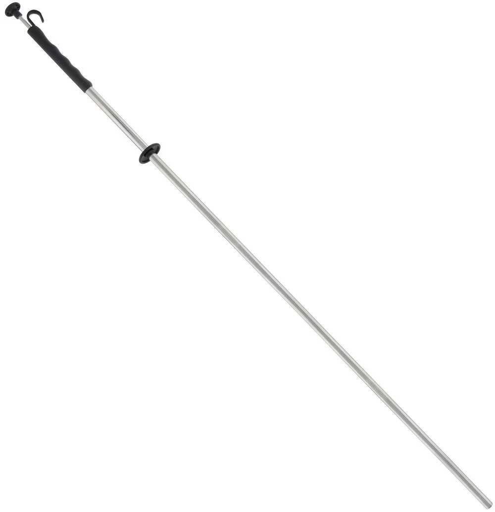 Master Magnetics Extra Long Retrieving Baton with Release Handle - Easy Grip Handle with Hook, 0.50" Diameter, 39" Long, 4 lb. Pull, RHS03