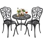 3Piece Bistro Table Set, Aluminum Outdoor Bistro Furniture Set,Patio Bistro Sets  | eBay