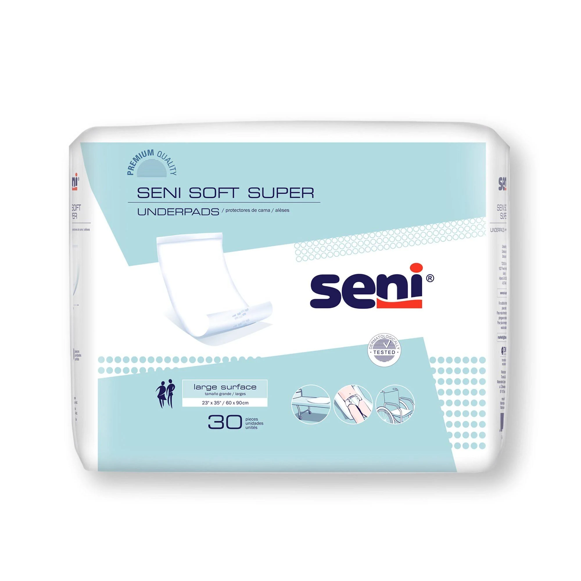 Seni Soft Super Disposable Underpad Cellulose Pulp 23X35" S-0330-US1 60 pads