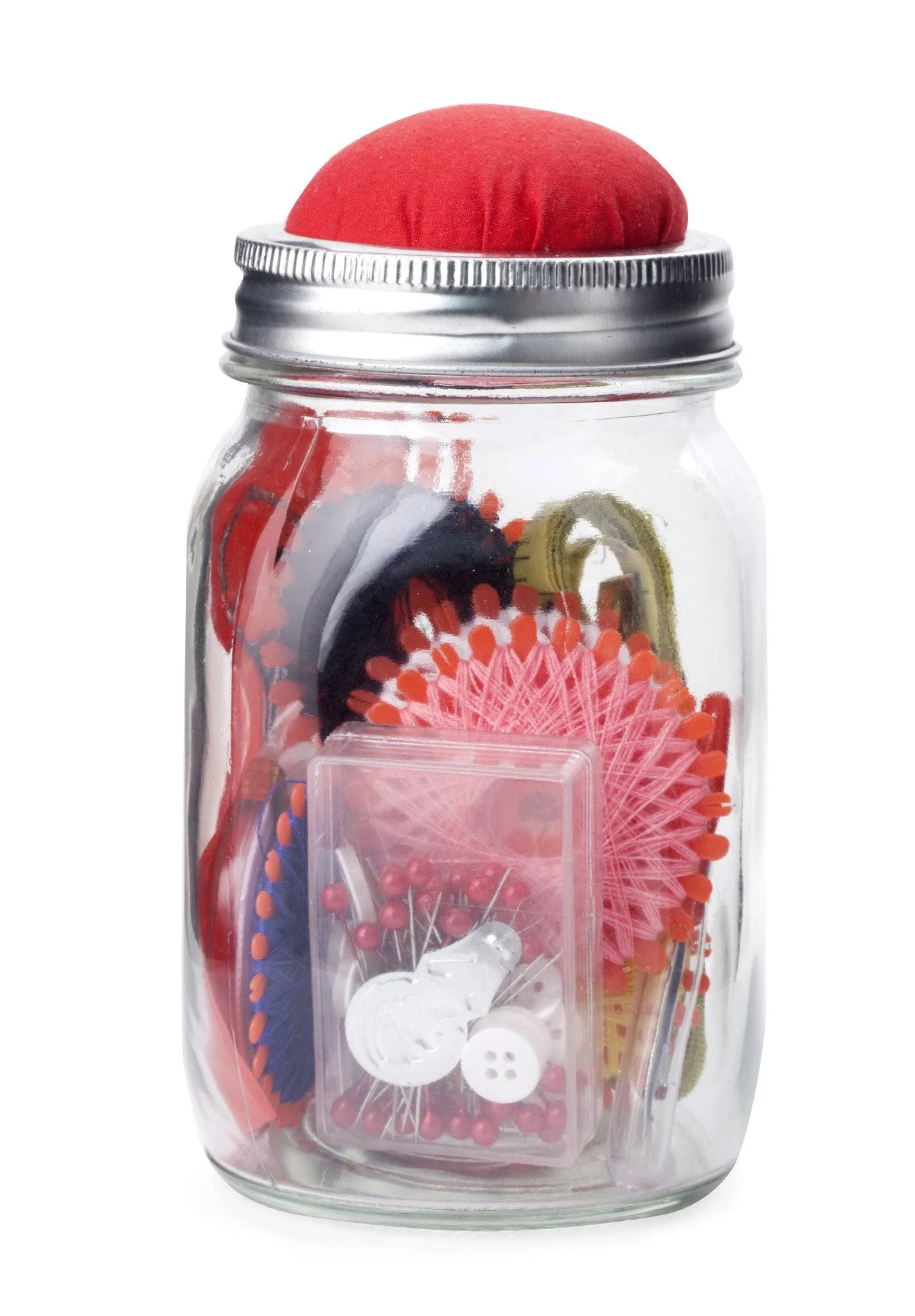 Kikkerland CD513 Mason Jar Sewing Kit