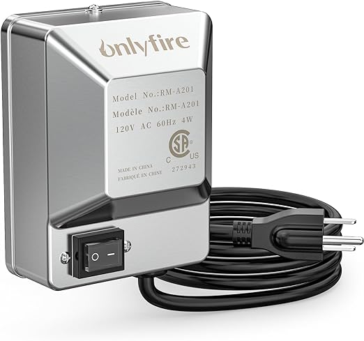 onlyfire Universal Grill Electric Replacement Stainless Steel Rotisserie Motor 120 Volt 4 Watt On/Off Switch- 40 lb. Load, OEM/ODM, Aftermarket