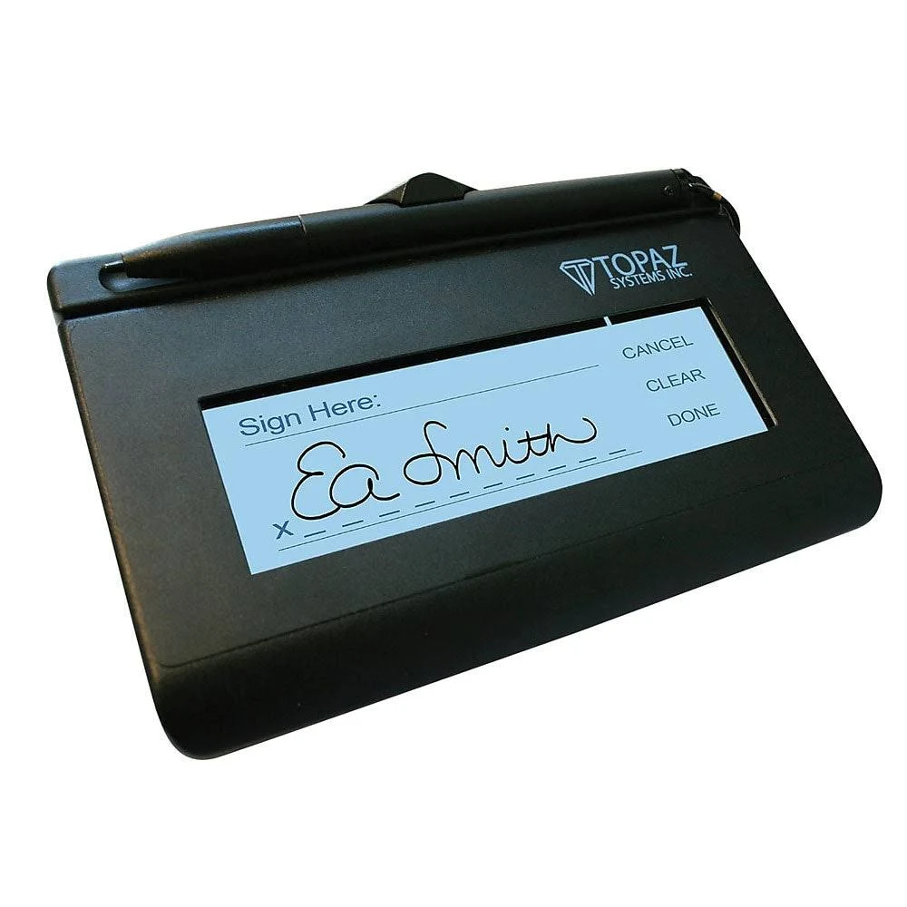 Topaz SignatureGem T-L462 Signature Capture Pad - Backlit Lcdusb - 4.30 inch x 1 ...