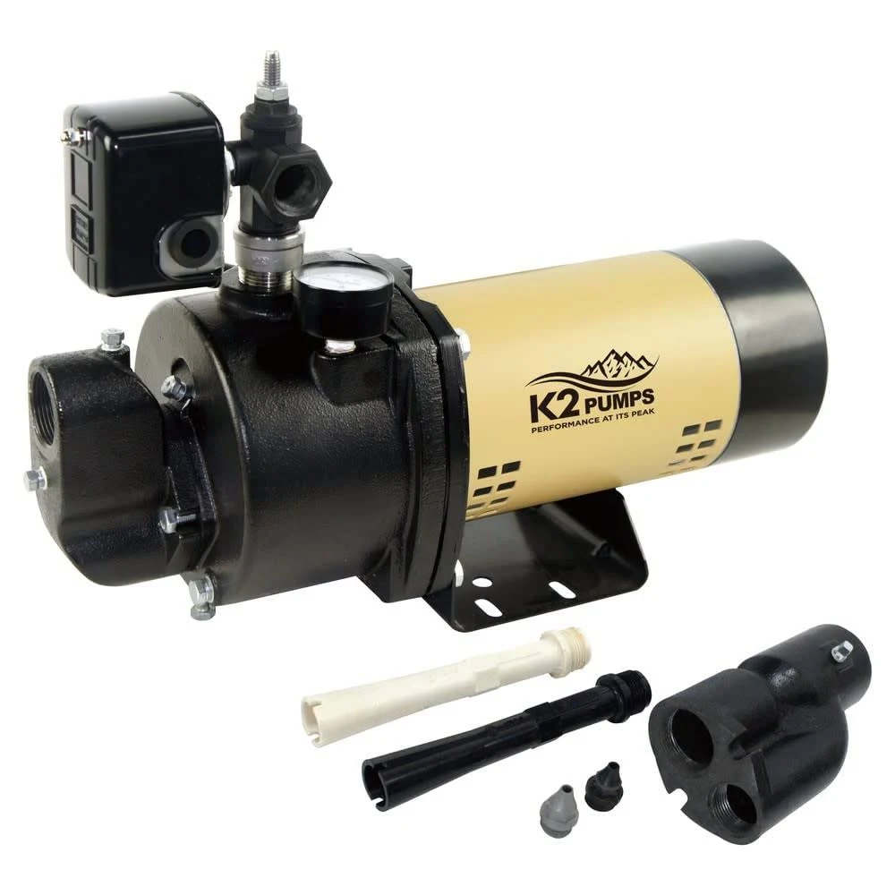 K2 Pumps WPD10001K 1 HP Cast Iron Convertible Jet Pump