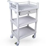 BodyMed 3-Tier Mobile Utility Cart – 360 Degree Multi-Function<wbr/>al Storage Trolley