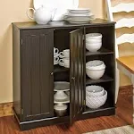 LTD Commodities Beadboard Wooden Storage Unit