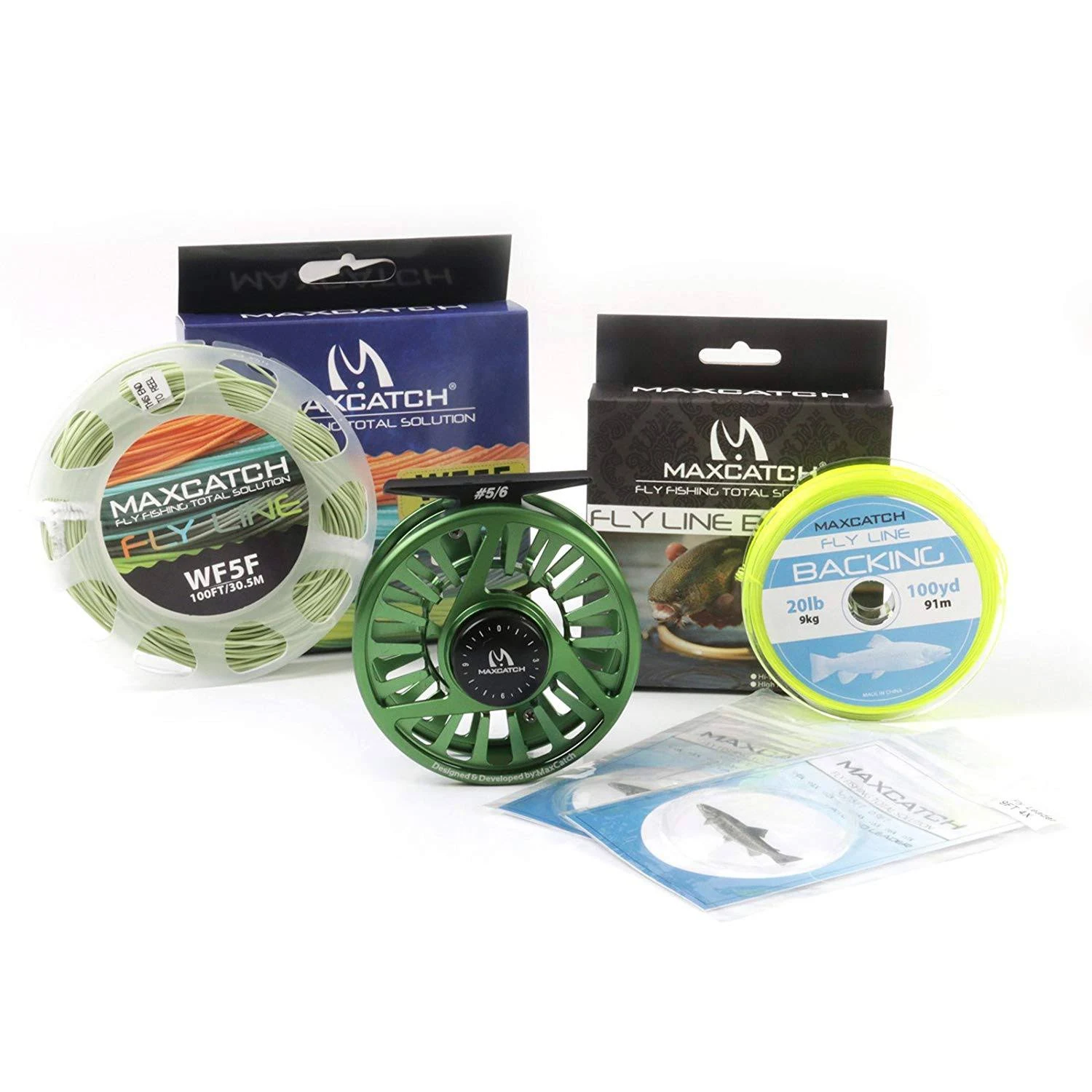 Maxcatch Fly Fishing Reel with CNC-machined Aluminum Body Avid Series Best Value - 1/3, 3/4, 5/6, 7/8, 9/10 Weights(Black, Green, Blue)